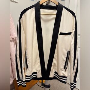 Balmain Black and White Elegant Jacket